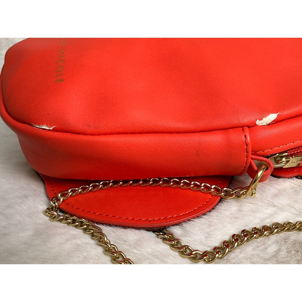 Danielle Nicole Disney Ariel Little Mermaid Crossbody Bag Red Gold Chain Strap - Picture 8 of 10